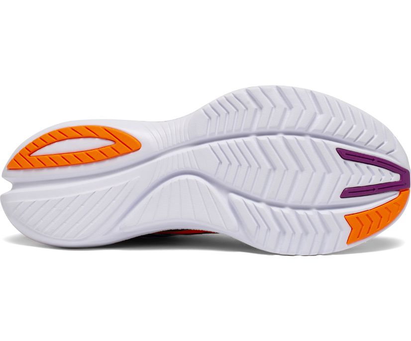Saucony Kinvara 12 Women's Running Shoes Black / Purple / Orange | Canada 170FDNM